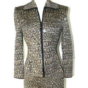 St John Evening Knit Jacket and Skirt Set